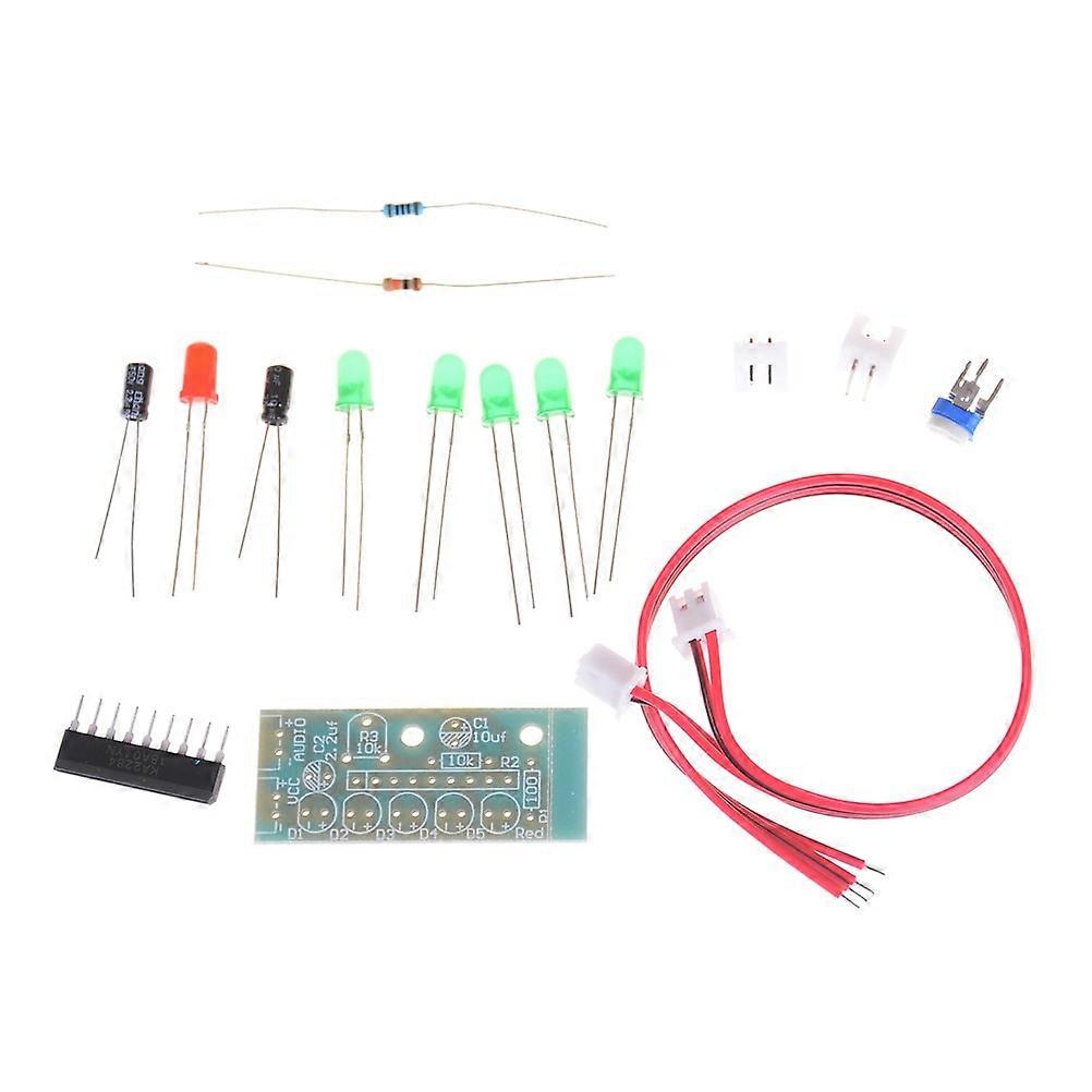 1Set DIY Voltage 3.5 V--12V KA2284 5pcs LED Audio Level Indicator Kit Electronic Production Suite Level Indicator Module