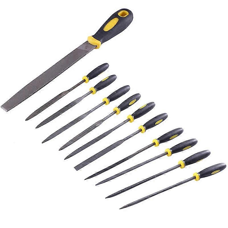 11Pcs Needle File Set, Alloy Steel Hand Metal File Rasp Tools for Wood/Soft Metal/Plastic and Hobby
