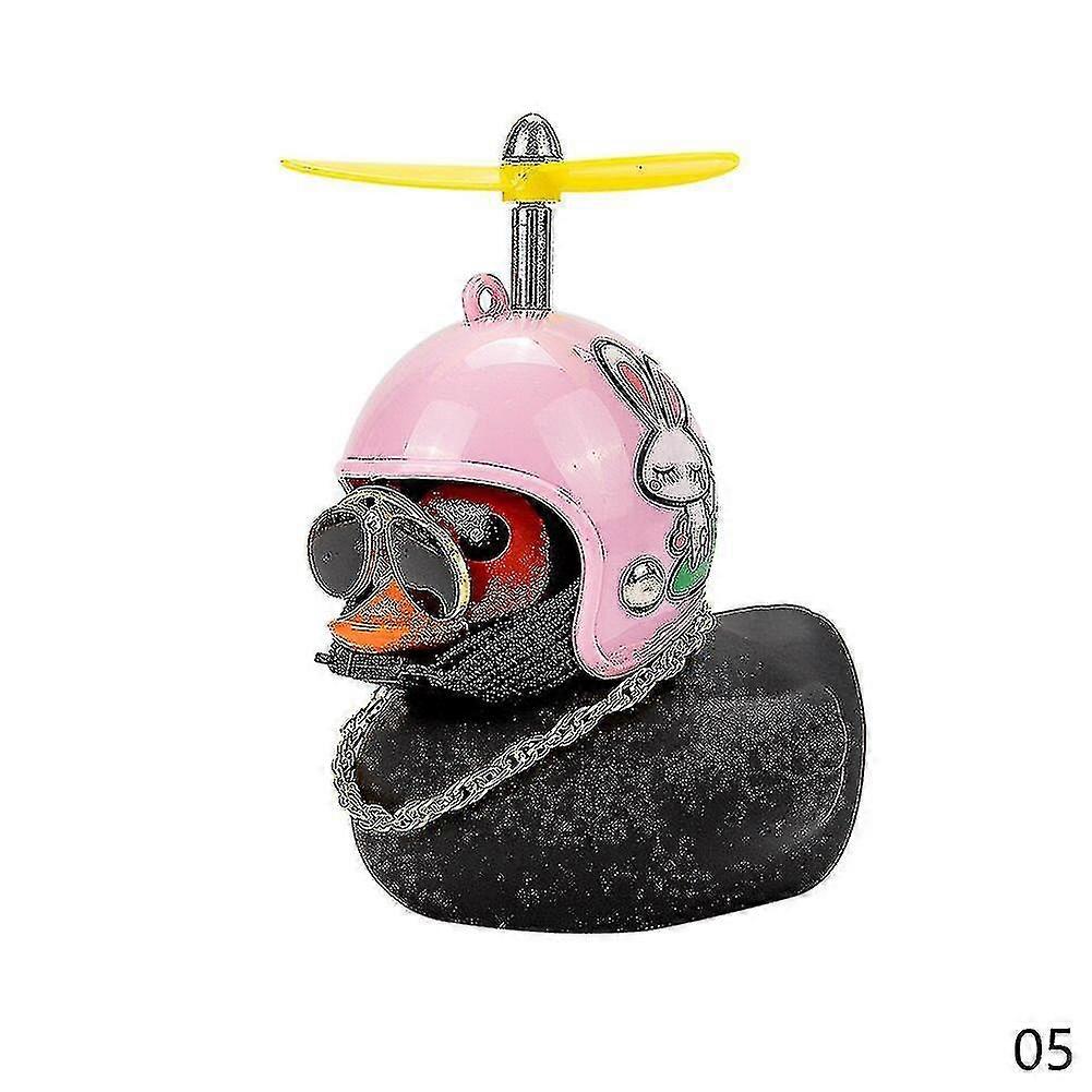 New Pink Car Duck With Broken Wind Small Yellow Duck Road B