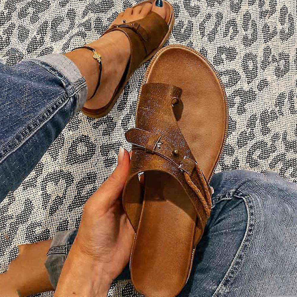 Orthotic Sandals for Women Bunion Correction Flat Heel Slipper