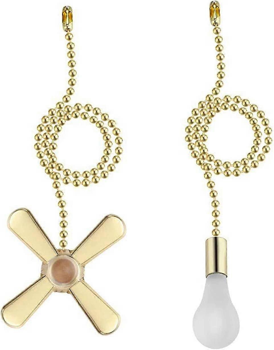 Ceiling Fan Pull Chain Set,fan Pull With Ball Chain Connector Included Light&fan Pulls