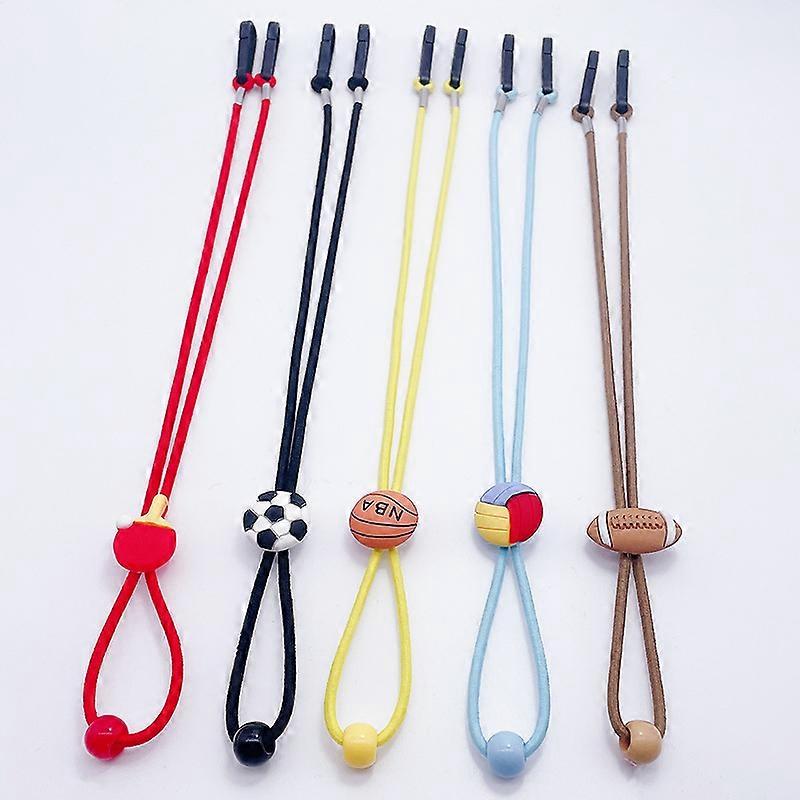 Kids Glasses Cord 5 Pieces, Boy Girl Adjustable Sunglasses Chain, Reading Glasses Retainer Rope Strap (5 pcs style)
