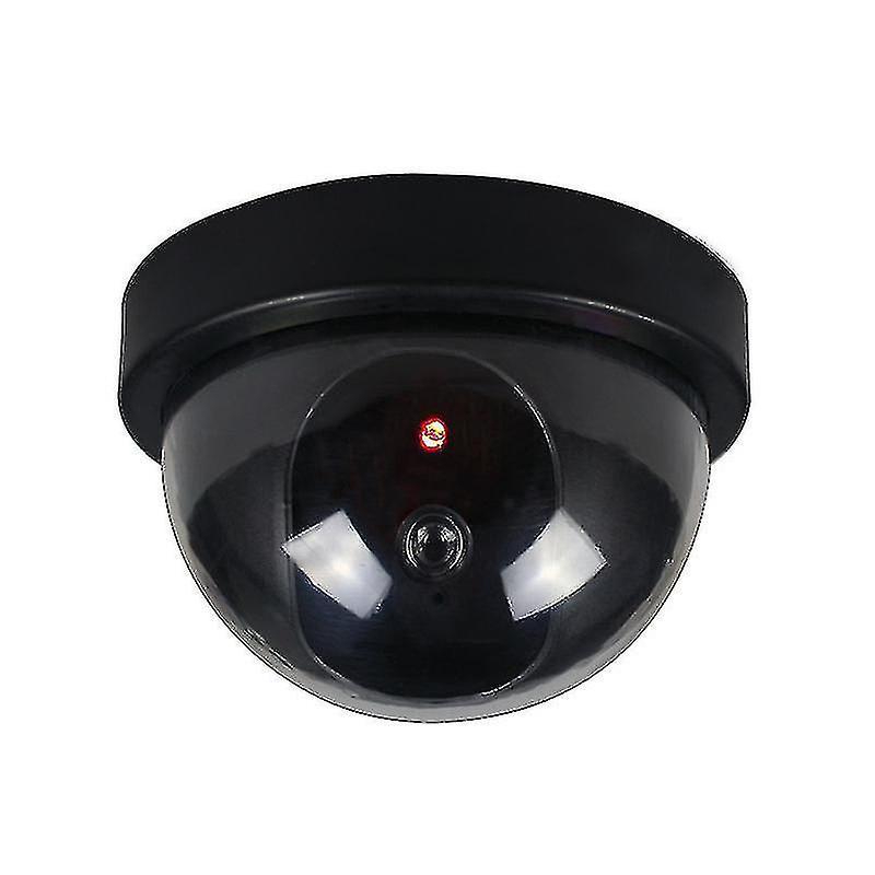 Fake Camera Dummy With Lens Video Surveillance, Surveillance Camera Dummy Camera Red Led Light, Looks Real