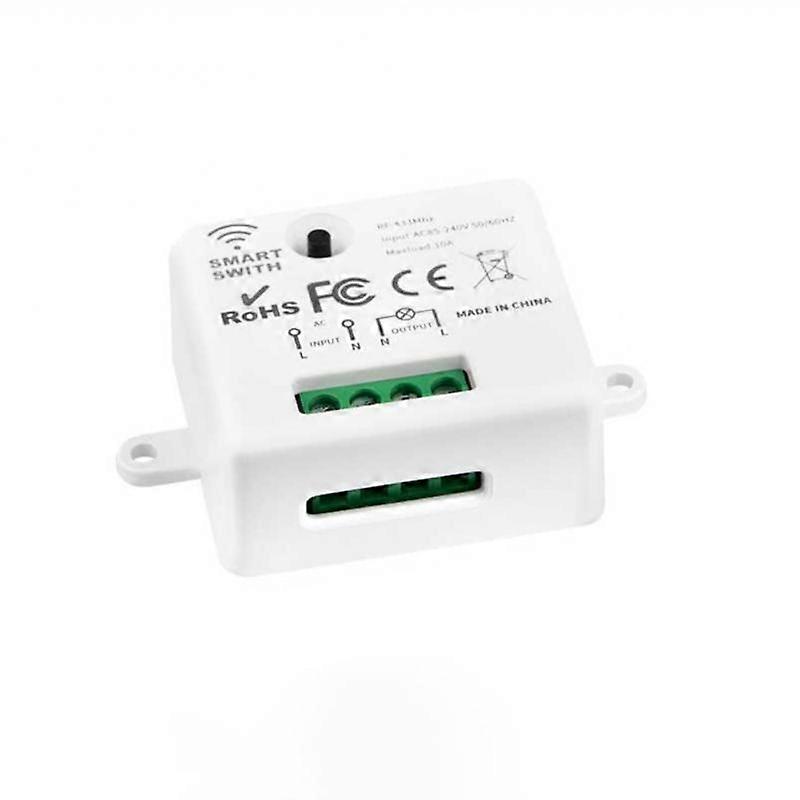 433MHz  Wireless RF Remote Control Switch 1CH Relay Receiver With ON/OFF Transmitter For Led