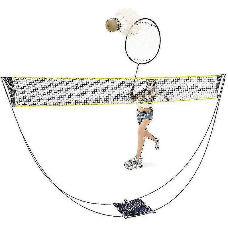 Portable Badminton Net Set With Stand Carry Bag, Volleyball Net For Outdoor Indoor Beach Sports