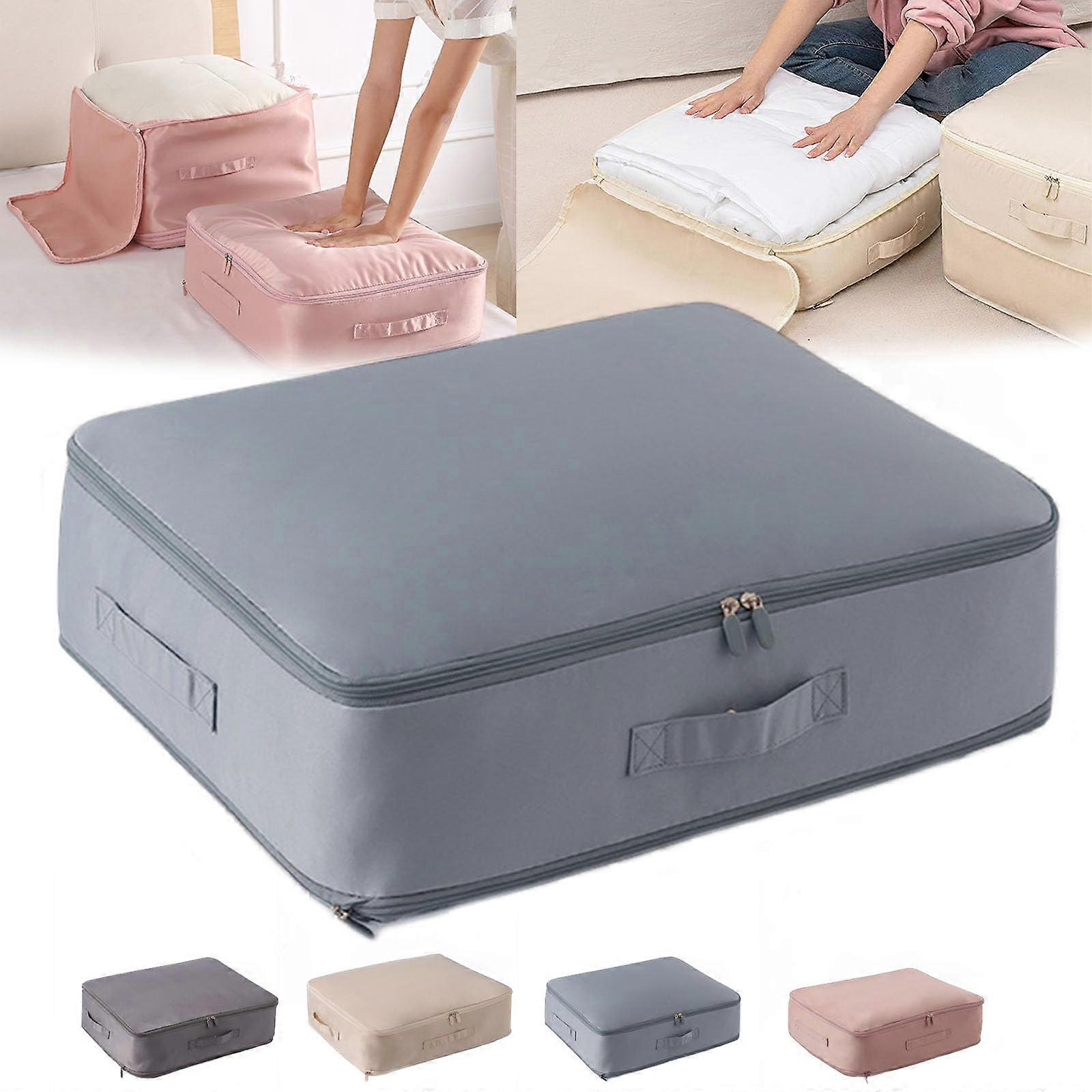 Ultra Space Saving Self Compression Organizer Bags - Heavy Duty Moving Storage For Clothes, Comforters, Blankets