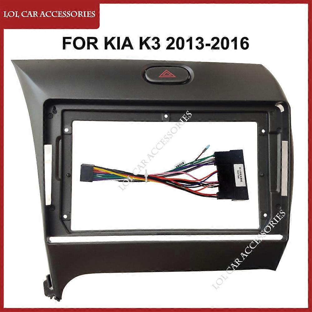 LCA 9 Inch Car Radio Fascias For Kia K3 2013-2016 Dashboard Frame Head Unit 2 Din Panel DVD Gps Mp5 Android Player