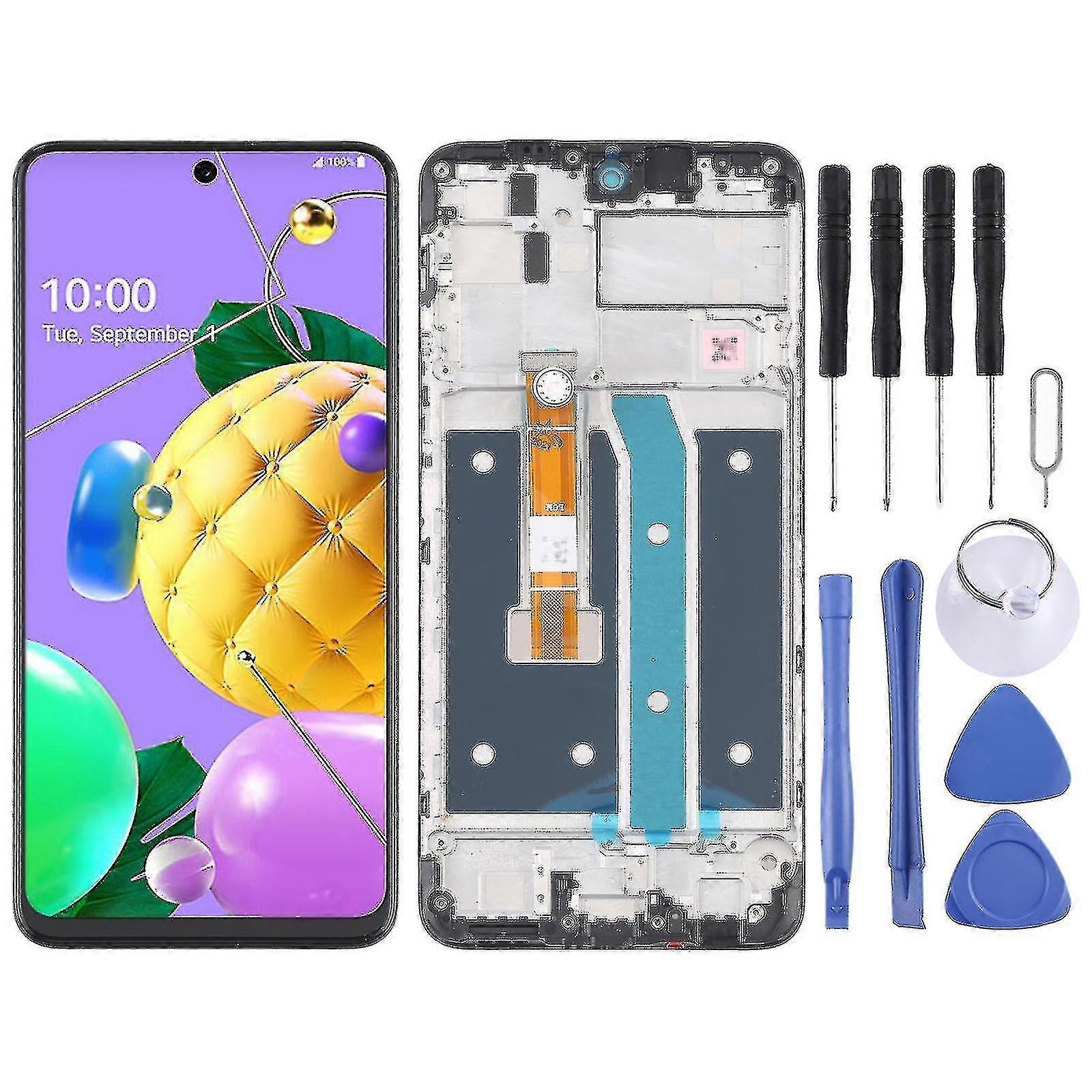 מסך LCD עם מסגרת עבור LG K52 / K62 / Q52 Lmk520