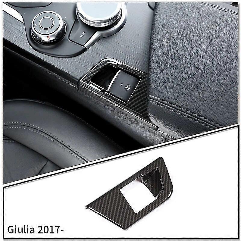 εσωτερική διακόσμηση αυτοκινήτων για την Alfa Romeo Giulia/Stelvio 2017- Πίνακας γραναζιών αυτοκινήτου Κεντρικό όργανο ελέγχου Διακοσμητικό αξεσουάρ διακόσμησης ABS