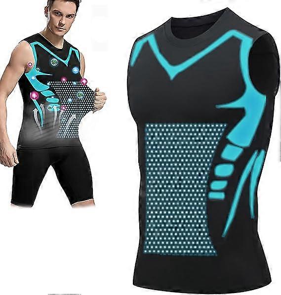 Gilet modellante ionico, gilet modellante ionico in tessuto di seta ghiaccio confortevole e traspirante per gli uomini per costruire un corpo perfetto | IT