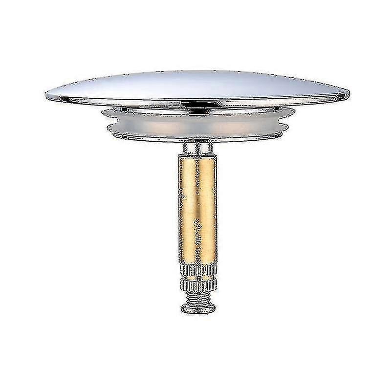 Bette Bath Stopper,  70 Mm, With Double Seal, Height Adjustable, Universal Bath Stopper, Sink Valve, Hardened Brass With Chrome Finish, Rust Proof Bat