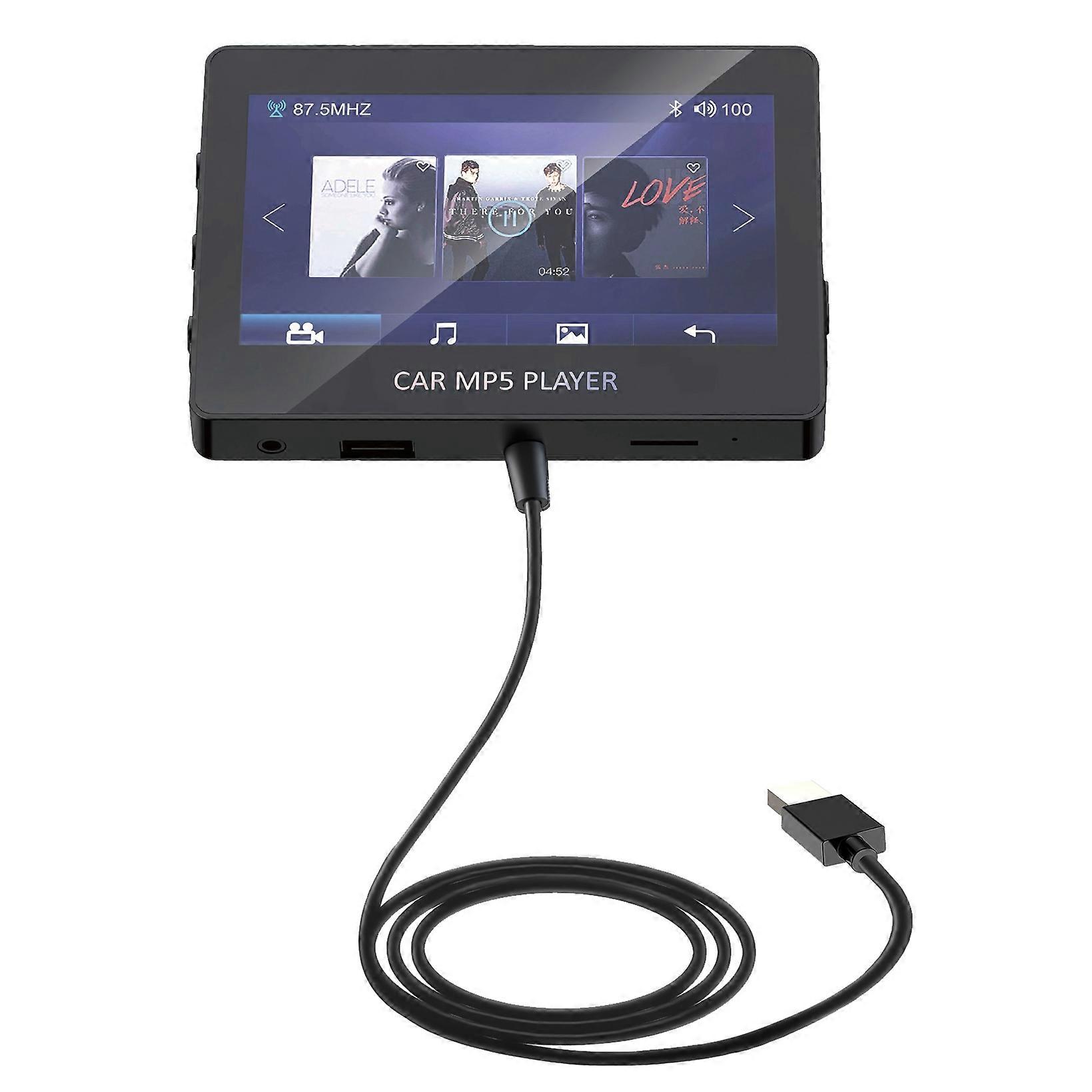 Car MP5 Player Bluetooth 5.0 FM Transmitter Support TF U Disk Music Player Car Player Car Electroni