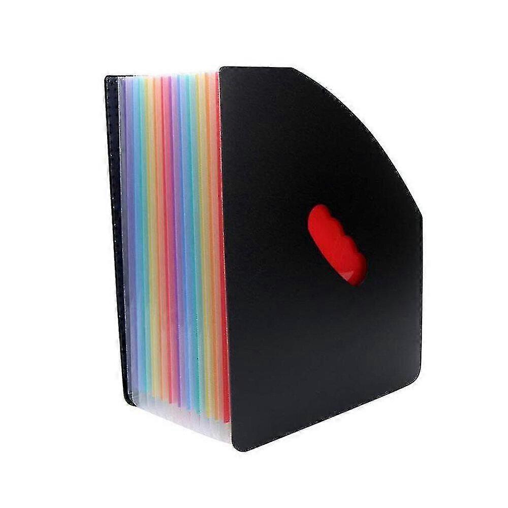 13 Pocket File Storage Organ Bag A4 Rainbow Color File Organizer Office Supplies