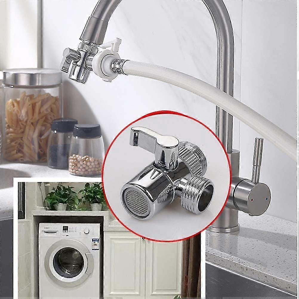TYVOM 1 Pcs 3 Way Shower Diverter Valve M22 X M24 Tap India TYVOM 1 Pcs 3 Way Shower Diverter Valve M22 X M24 Tap India