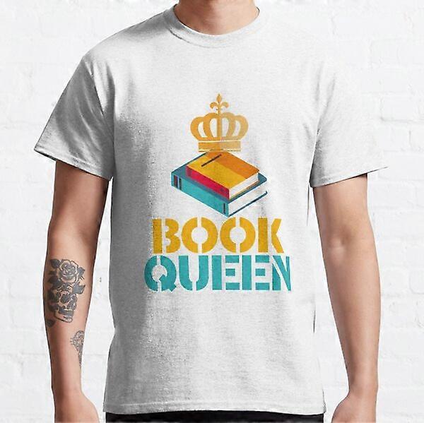 Book Queen Book Lovers Bookworm Reading Novelty Shirt Classic T-Shirt-RK37925