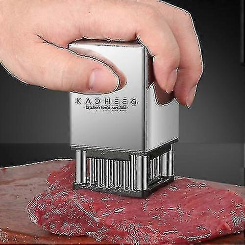 Stainless Steel Steak Tenderizer Double Sided Meat Looper - Without Handle