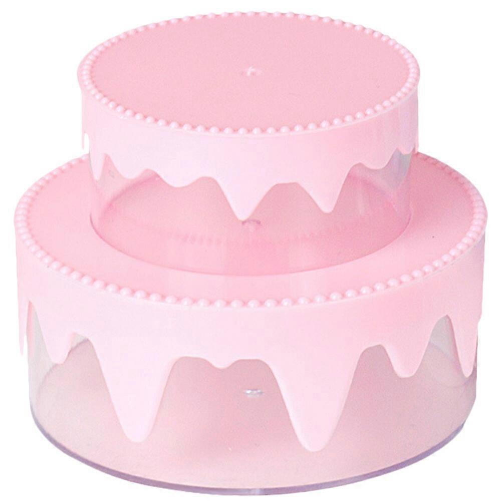 1 Set Round Cake Shaped Storage Boxes Diy Cake Shaped Desktop Storage Boxes