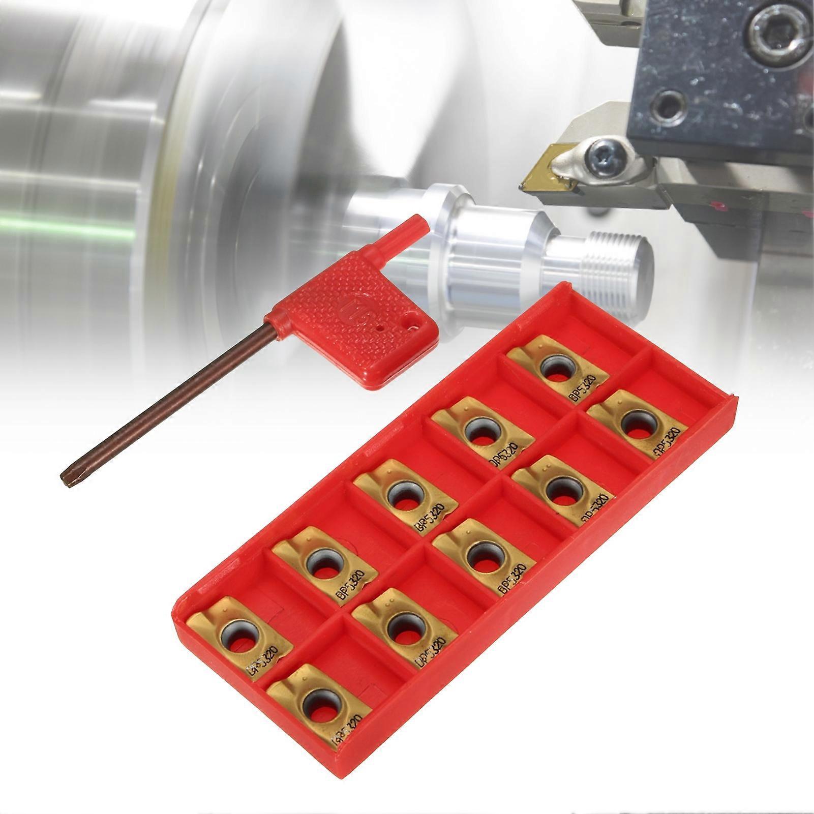 11st / set APMT1604PDER DP5320 CNC Blad Hög Seghet Slitstarkt skärverktyg Mini CNC hårdmetallinsatser Svarv Svarvverktyg Mengxi