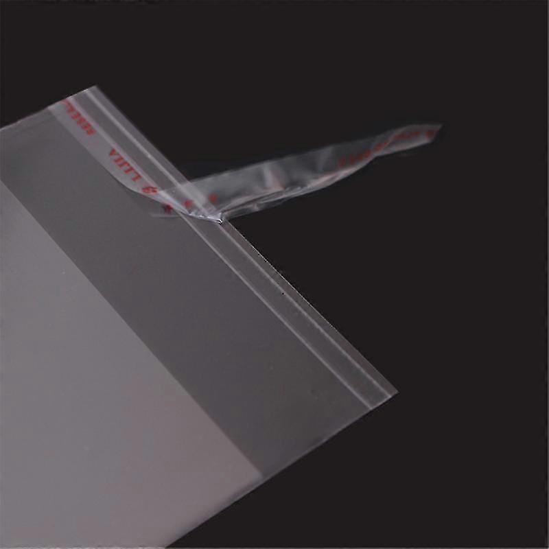 100/200pcs Of Transparent Self-adhesive Cello Ziplock Bag Packaging Thickened Transparent Cellophane Opp Plastic Polyethylene