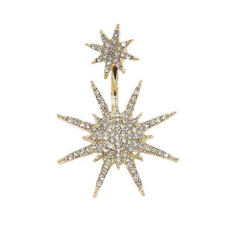 Snowflake Earrings Gold 0489