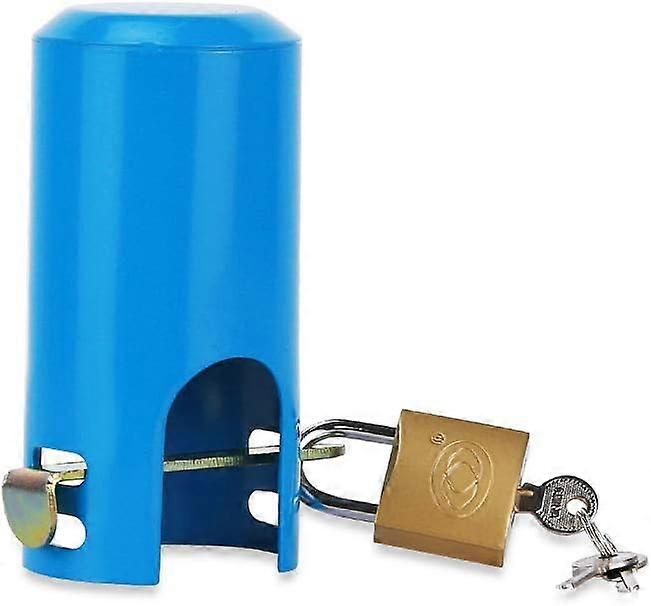 Vattenkranlås - Stöldskydd Metallkranskydd -Blå