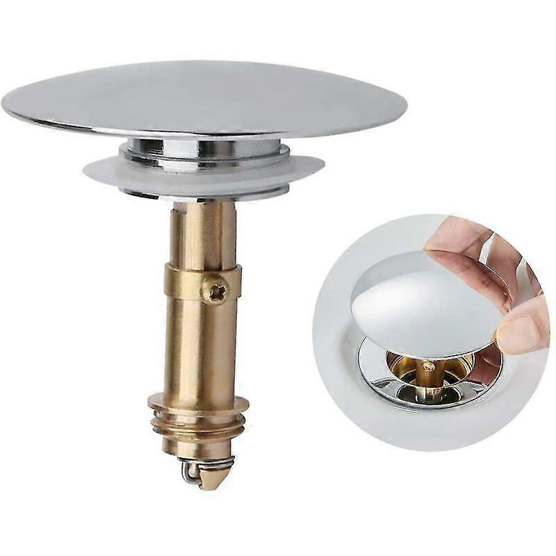 Spring-Loaded Sink Drain Plug - Pop-Up Plug for Easy Use