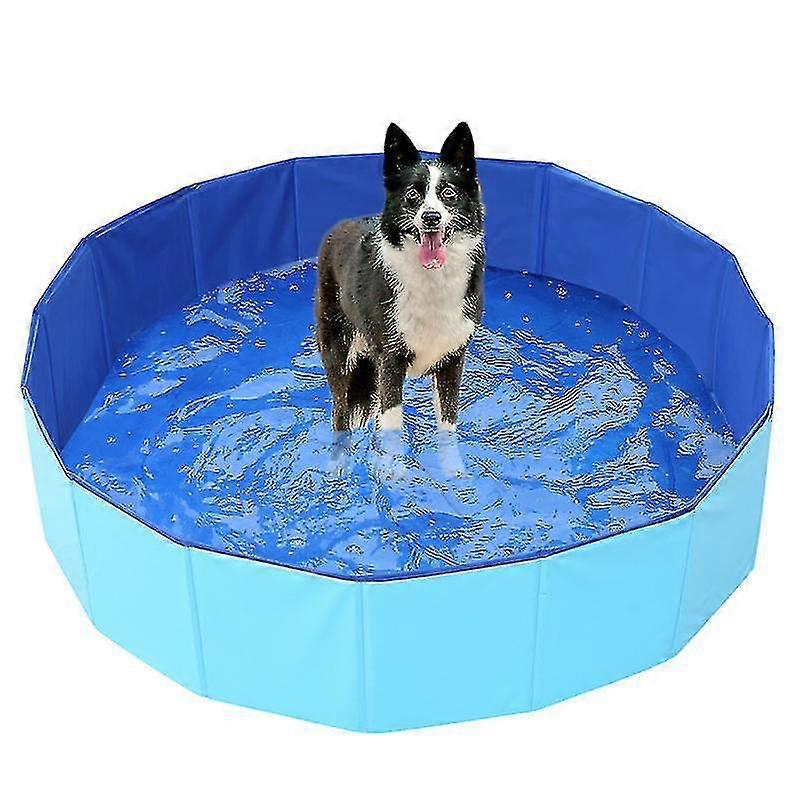 Dog Pool For Large & Small Dogs, 80cm * 20cm Foldable Dog Bathtub