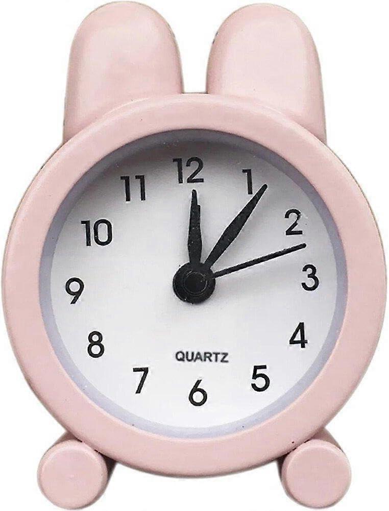 Mini Alarm Clock Cartoon Cute Bedside Clocks Battery Operated Non Ticking Table Clocks Vintage Alarm Clocks