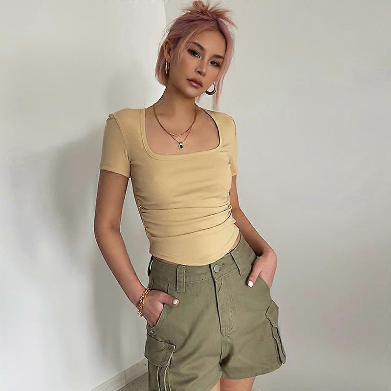 YOUGANG جودة عالية محلية الصنع على شكل حرف U طوق نحيف نحيف منحني تنحنح السرة المكشوفة فتاة ساخنة نئيلة للغاية تناسب المحاصيل أعلى لطيفة للغاية!