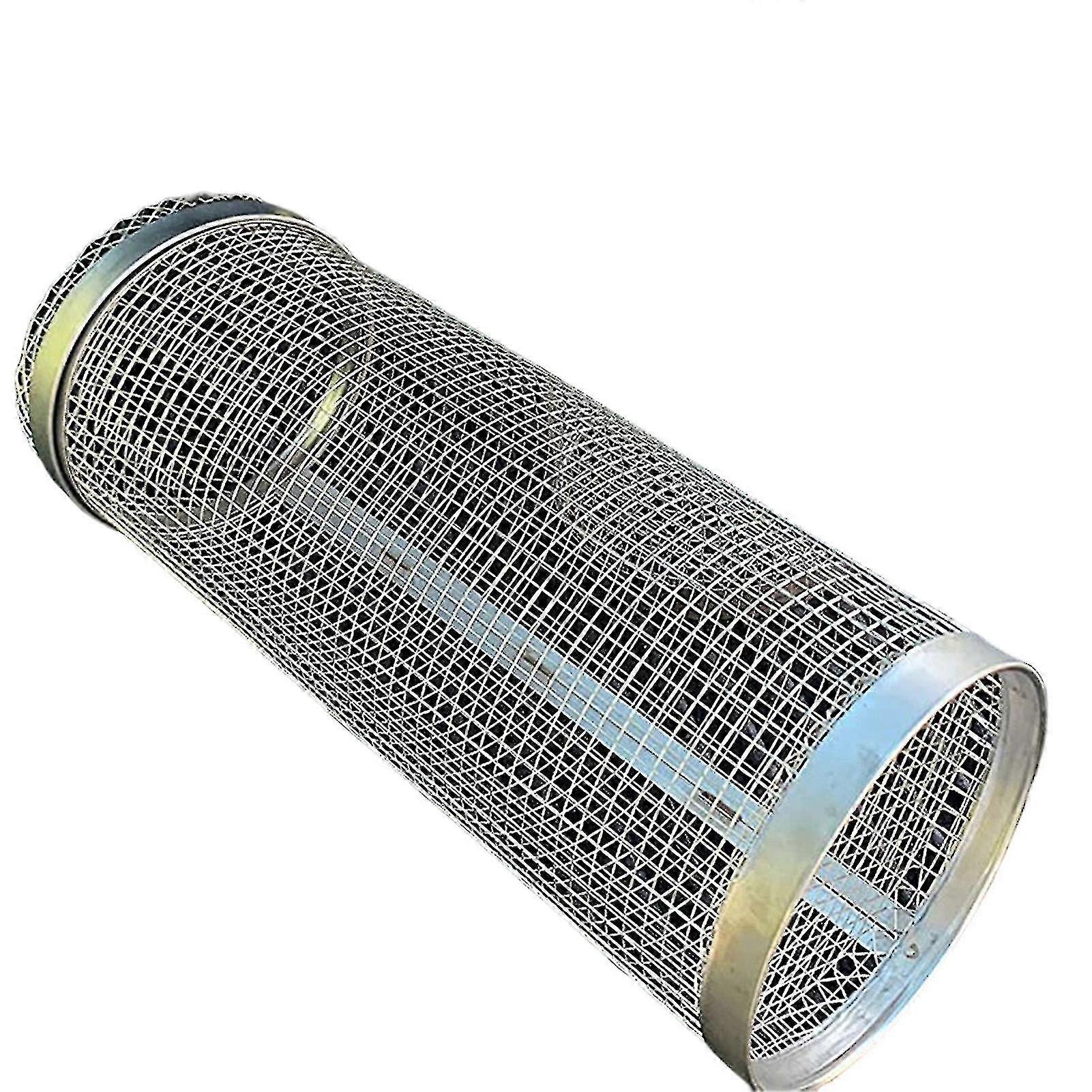 Cylinder Grilling Basket Stainless Steel Barbecue Net Vegetables Meat Bbq Basket