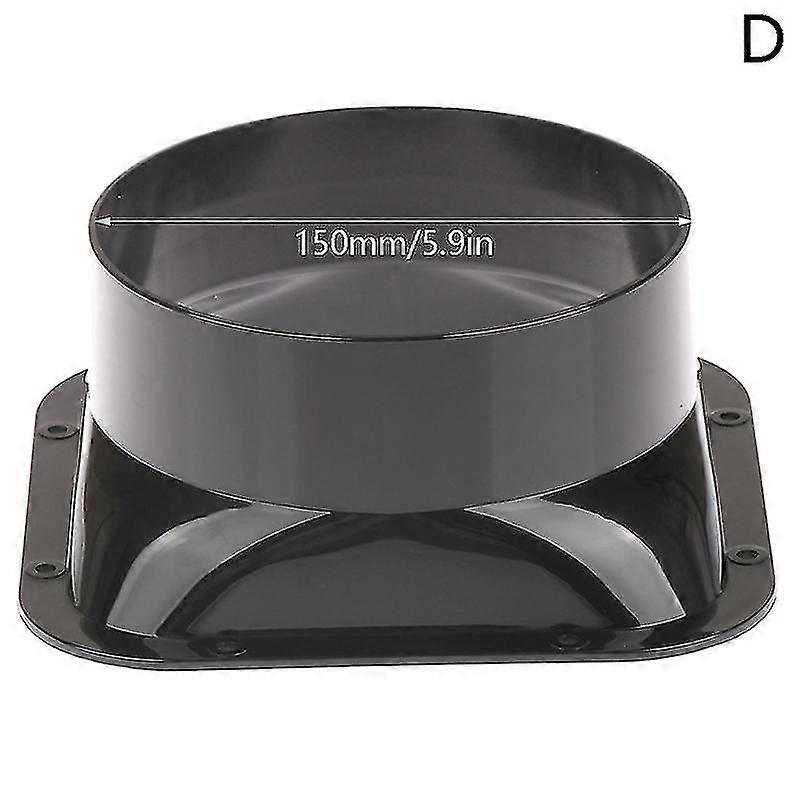 100-150mm Long Flange Duct Fan Hose Connector Air Ventilation Adapter For Kitchen Hood Ventilator Pipe Connecting Exhaust Outlet Kb