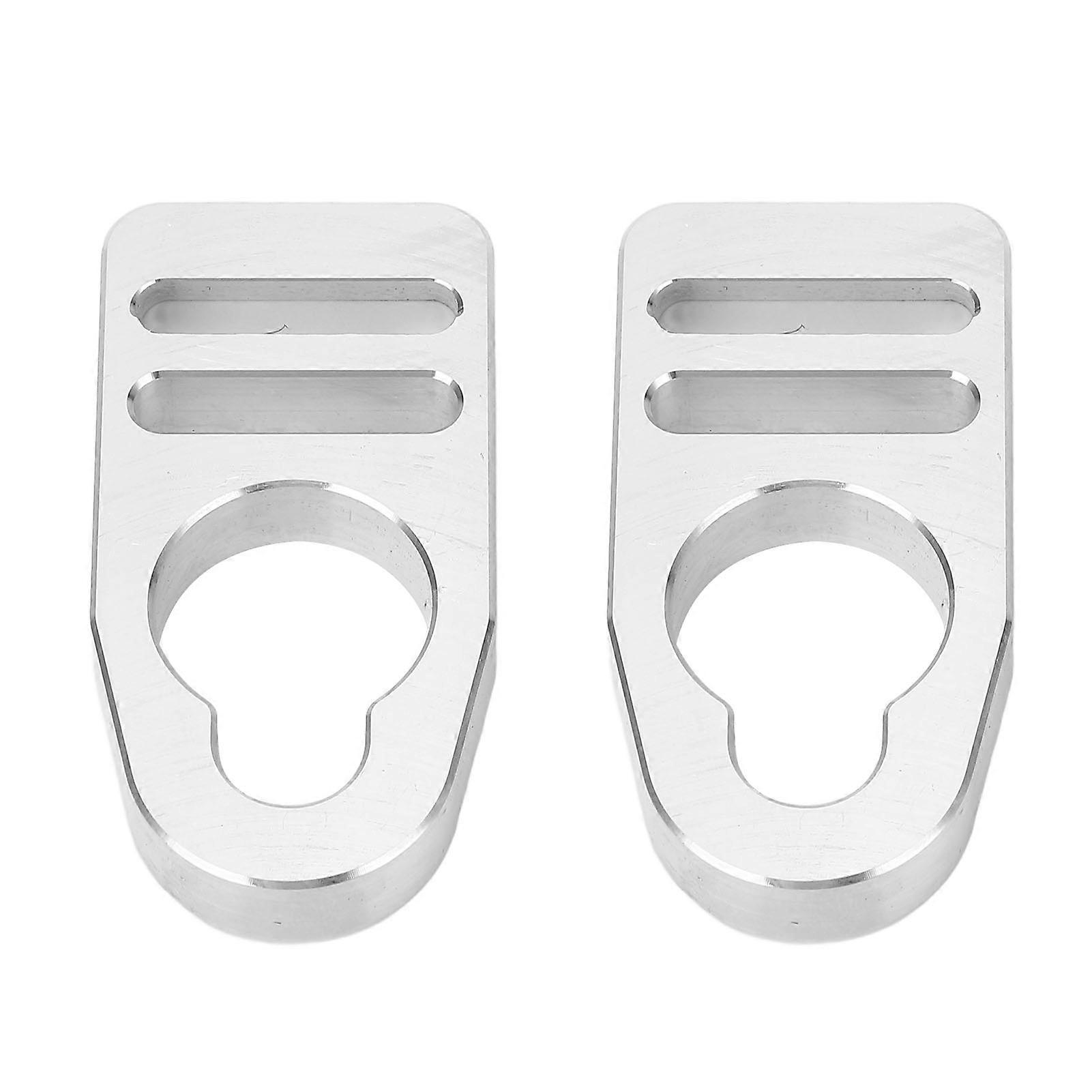 Lot de 2 boucles de rechange pour sangles de siège, en alliage d'aluminium, antidérapantes et réglables, pour sangles de siège à bouton style Emotion
