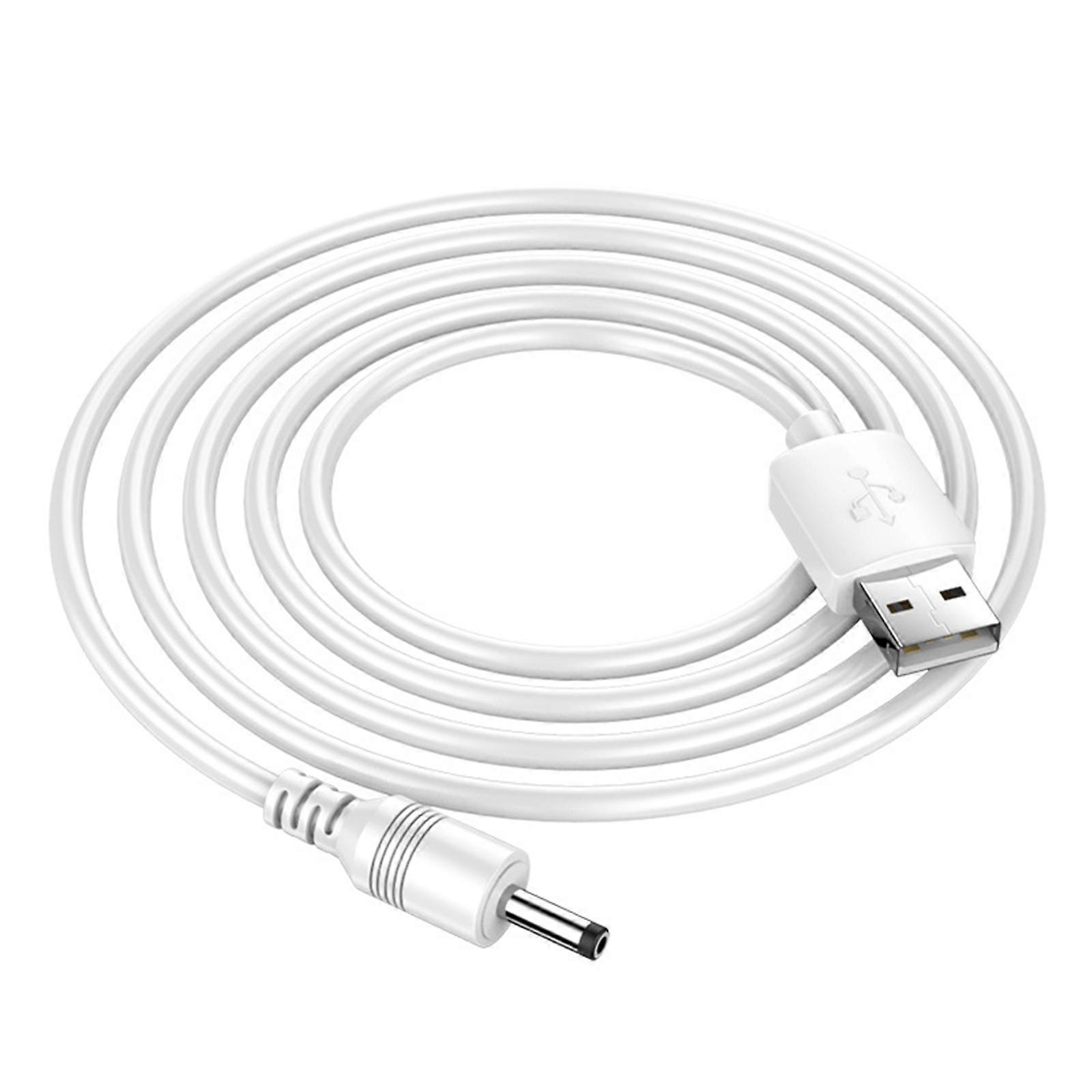 USB to for DC 3.5x13.5mm Round Hole Charging Cable for Mini Speaker Table Lamp F