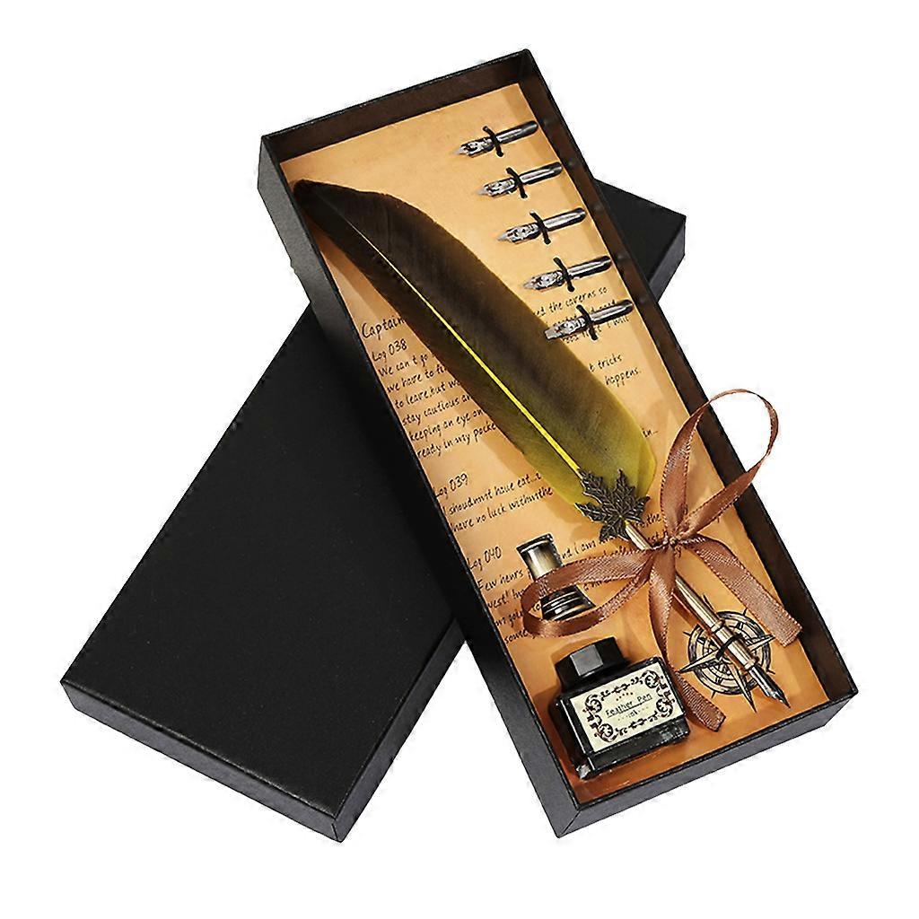  Feather Ink Pen Calligraphy Set