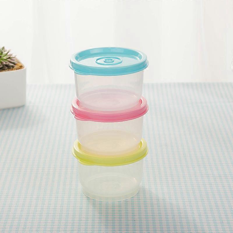 Small fresh-keeping box plastic box round canteen box storage box supplementary food box fresh-keeping box food box 160ml