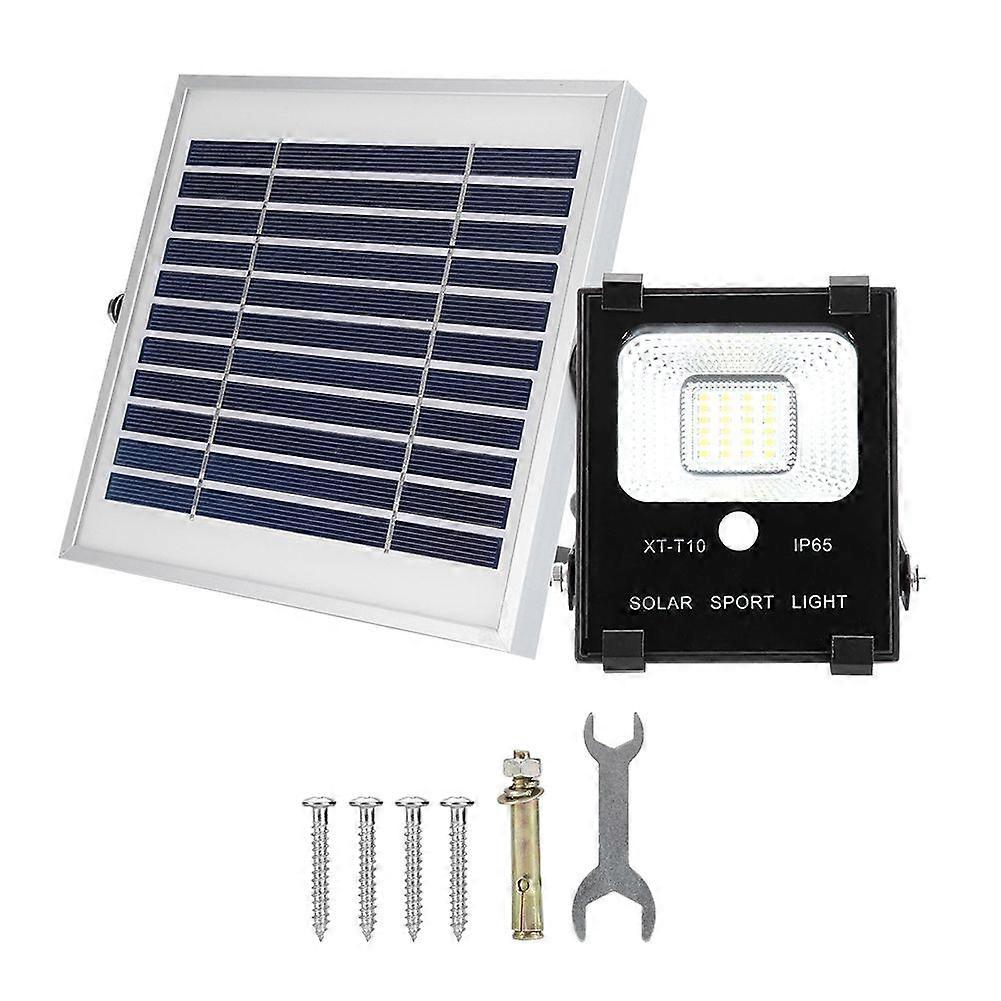 10W Solar Powered LED IP65 Sensor Yard Lamp Garden Security Flood Light