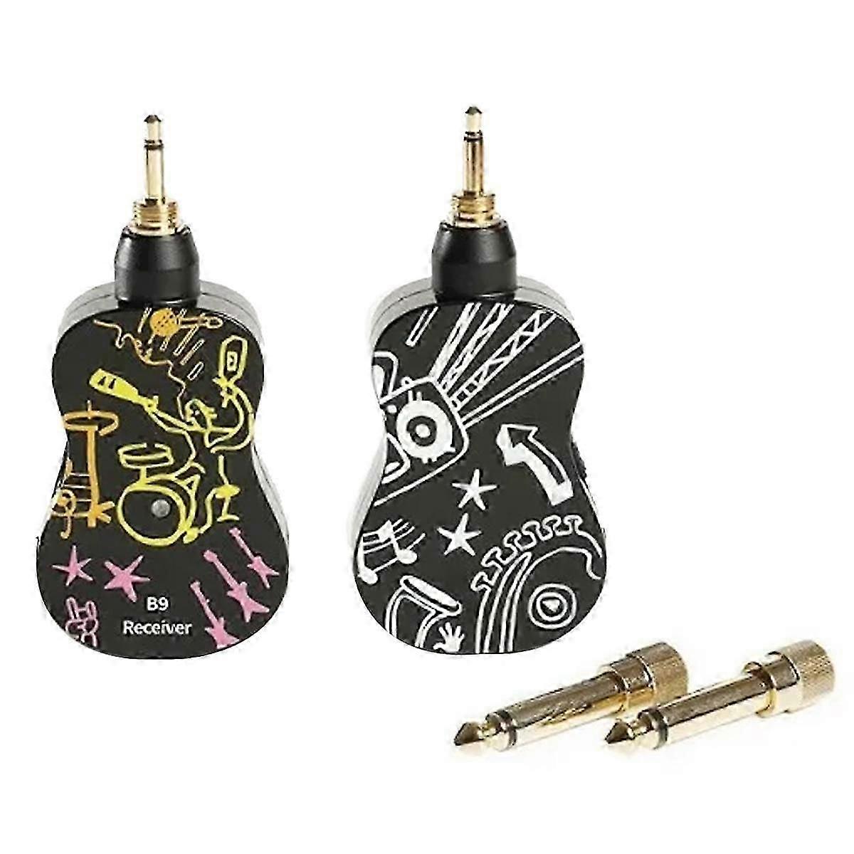 Trådlöst gitarrsystem 2,4 GHz gitarr pickup sändarmottagare lämplig för elgitarr basfiol