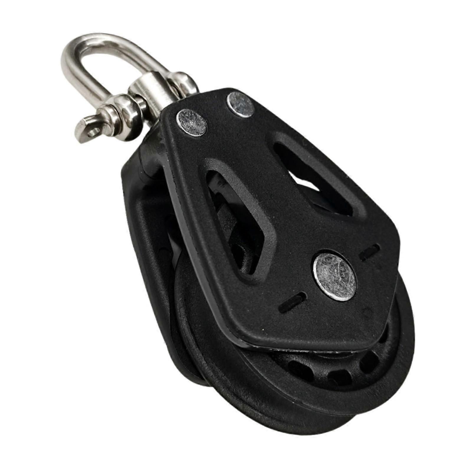 Pulley Block Sailing Lifting Tool Compact Swivel Pulley for Ship Yacht Canoe