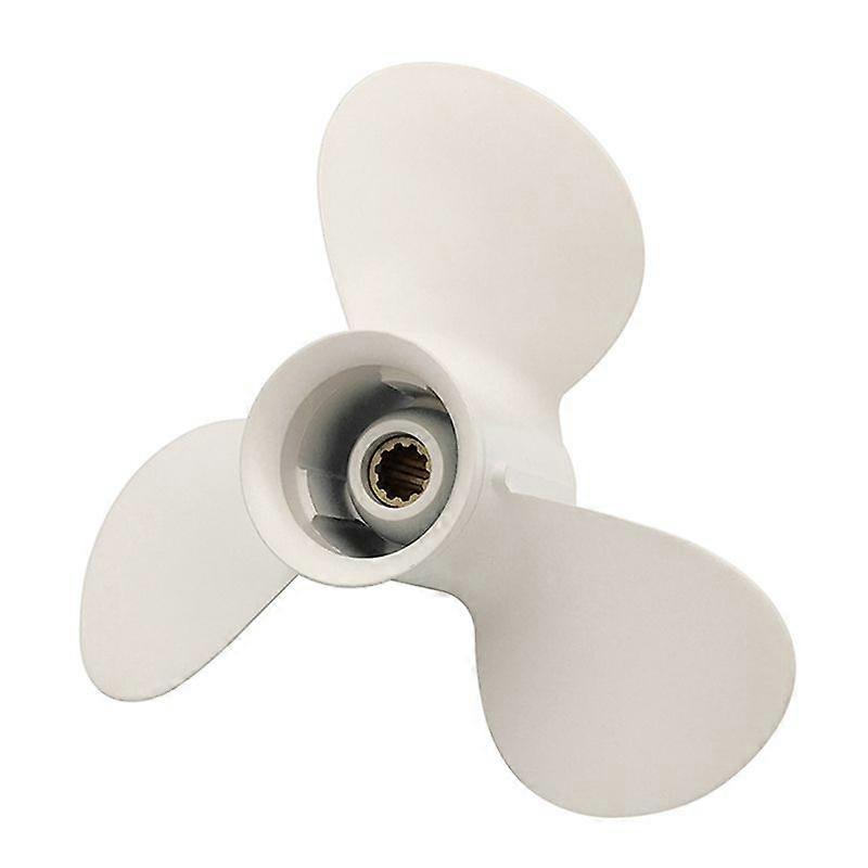 664-45945 664-45945-00-EL 9 7/8 X 10 1/2 Propeller for 20HP 30HP White 3 Blades 10 Spline Tooth R Rotation