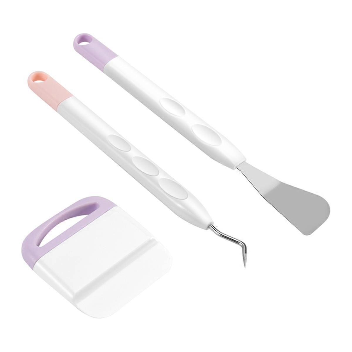 3Pcs Vinyl Weeding Tools, Weeding Tool for Vinyl with Hook Weeder, Piecing Tool Vinyl, Tool Kit for
