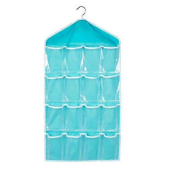 16 Grid Multilayer Clothes Underwear Socks Storage Bag Hanging Collection Pouch