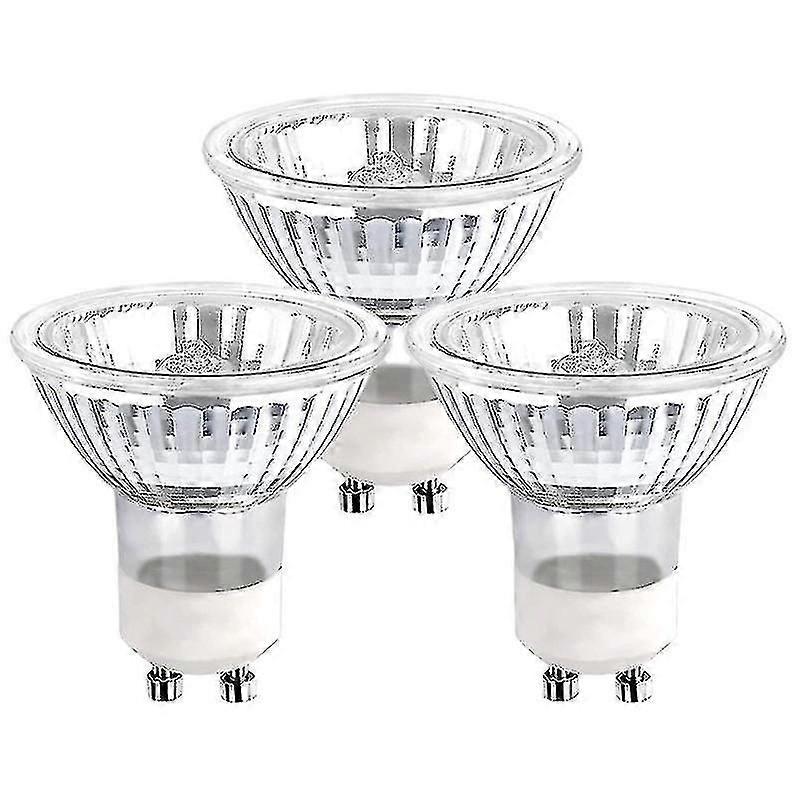 Gu10 Halogen Bulbs 35w Dimmable, 220v Gu10 Halogen Spotlight Bulbs 2 Pin,400 Lm,2800k Warm Withe3pcs, White