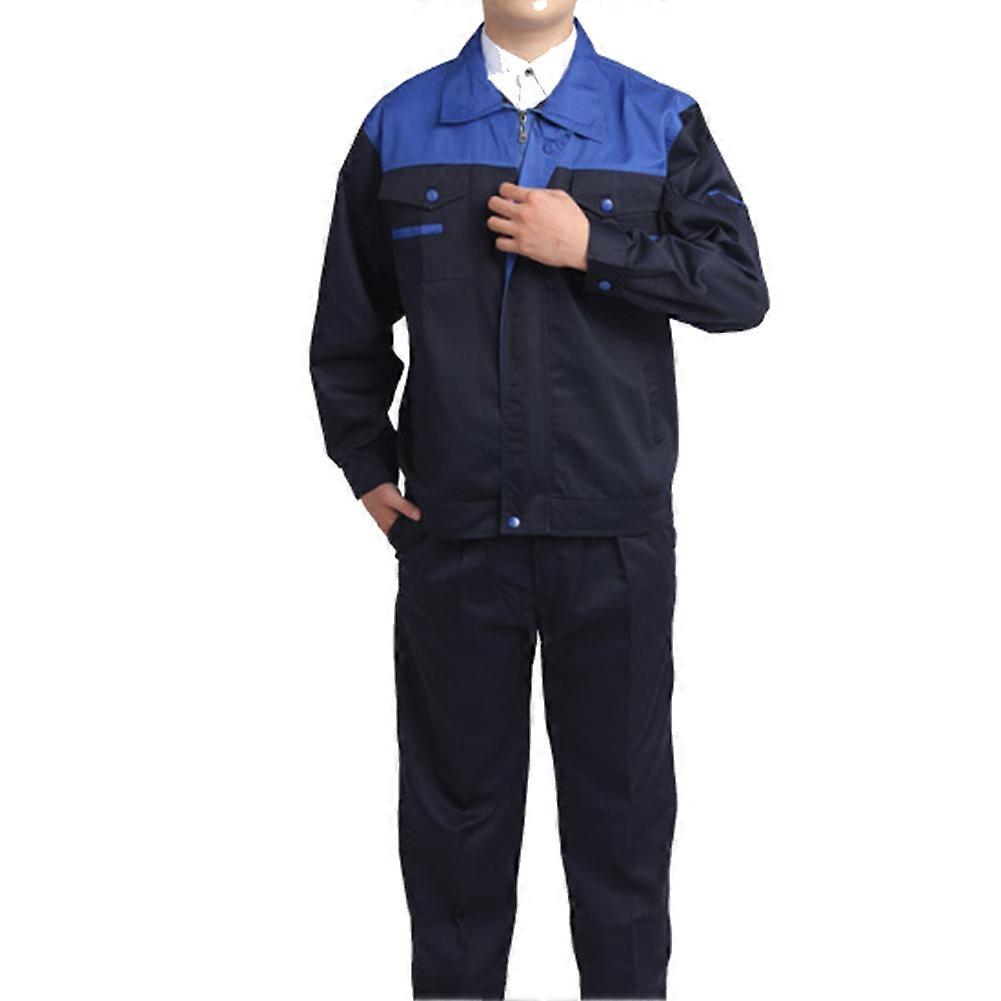 Reparatör Kläder Set Långärmad Arbetsförsäkring Kläder för elektrisk svetsning (Blå 190/4XL)