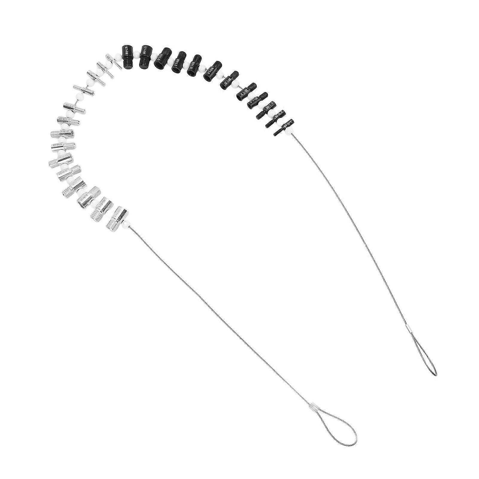 Thread Checker Precise Measurement High Speed Steel for Quickly Checking Nuts and Bolts Inch Or Metric MK1483