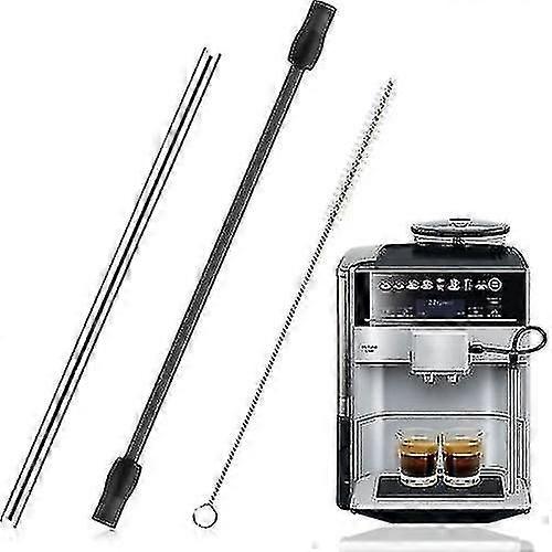 Tuyau de rechange + brosse de nettoyage : Pour les machines à café Bosch Veroaroma, Siemens Eq.6 (gris foncé) Kb-yuyu