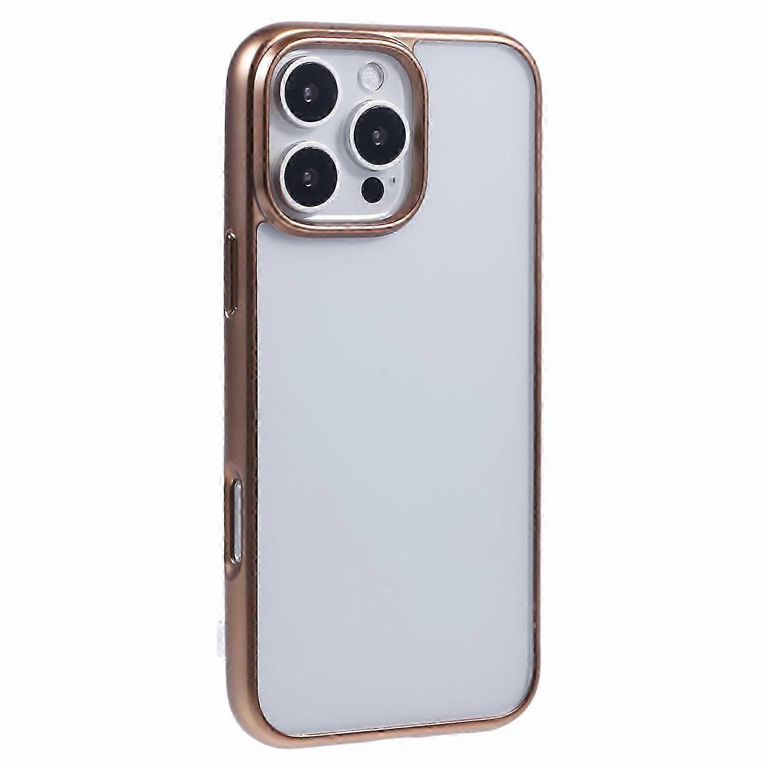 KIGC Ice Silk Series For iPhone 16 Pro Case TPU+PC Electroplating Phone Cover - Grey