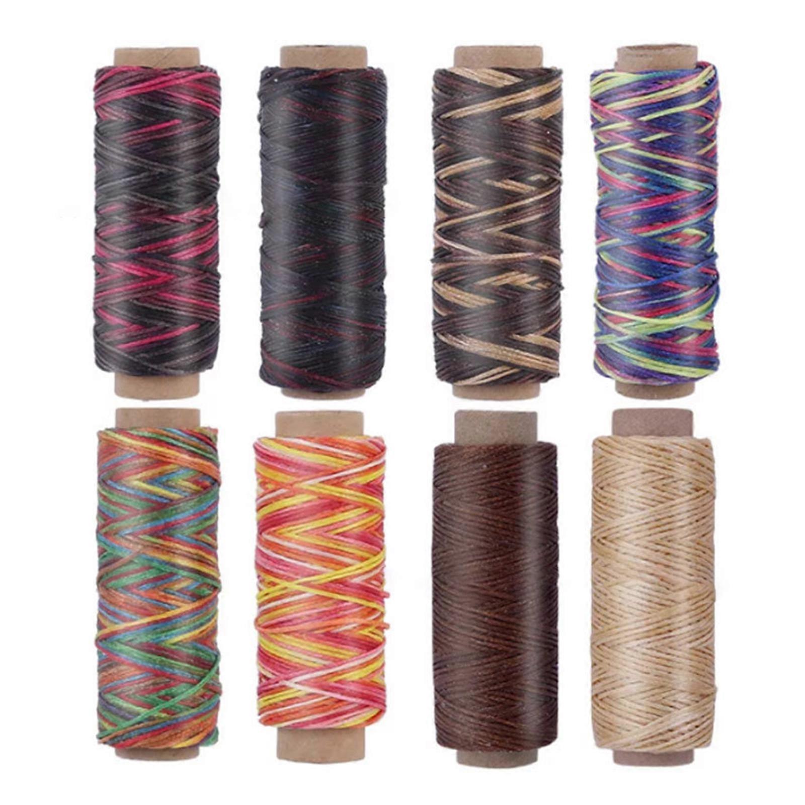 Leather Sewing Thread 150D Waxed Thread Leather Sewing Waxed Thread Cord for Leather Craft Repairing DIY Bookbinding