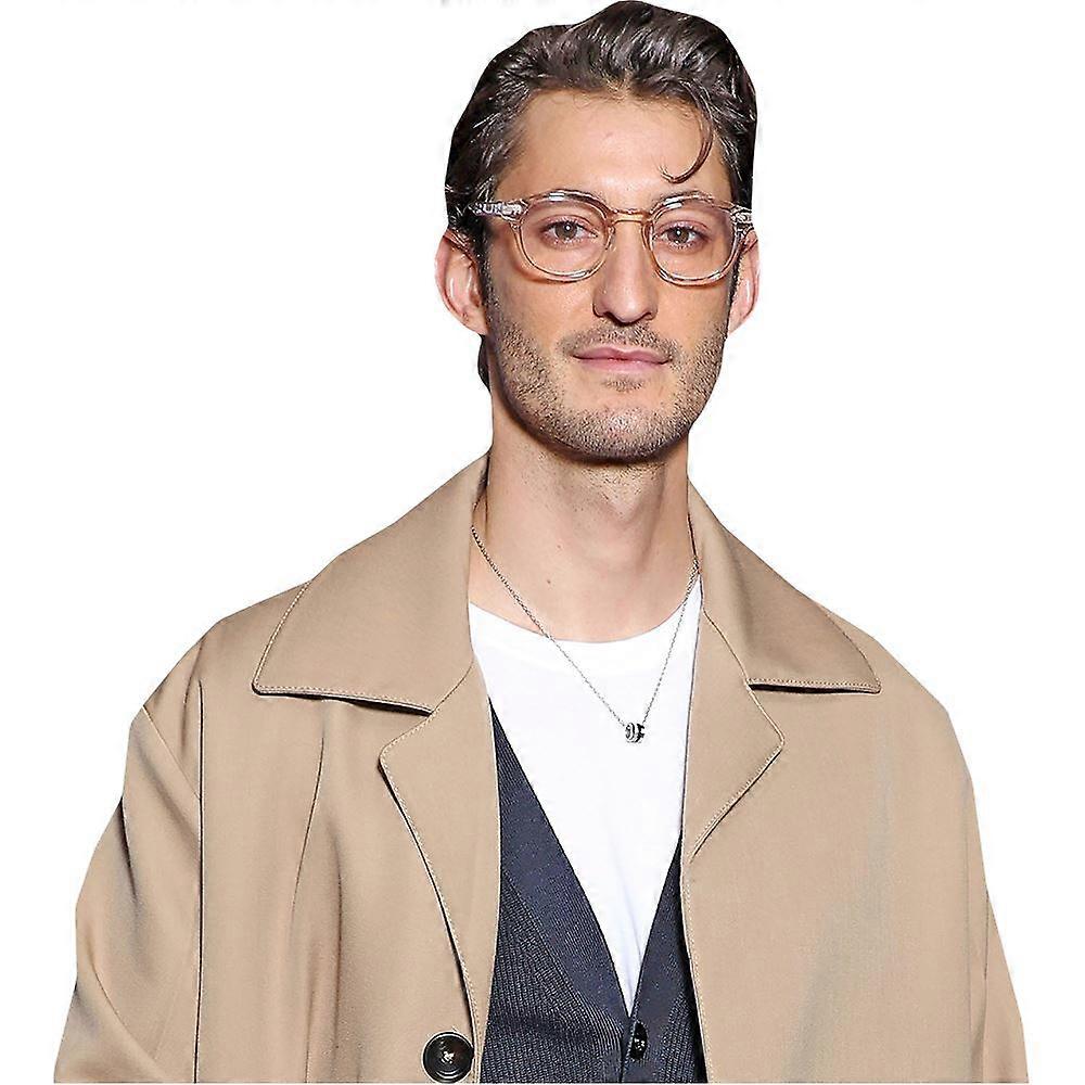 Pierre Niney (Beige Coat) Half Body Buddy Cutout