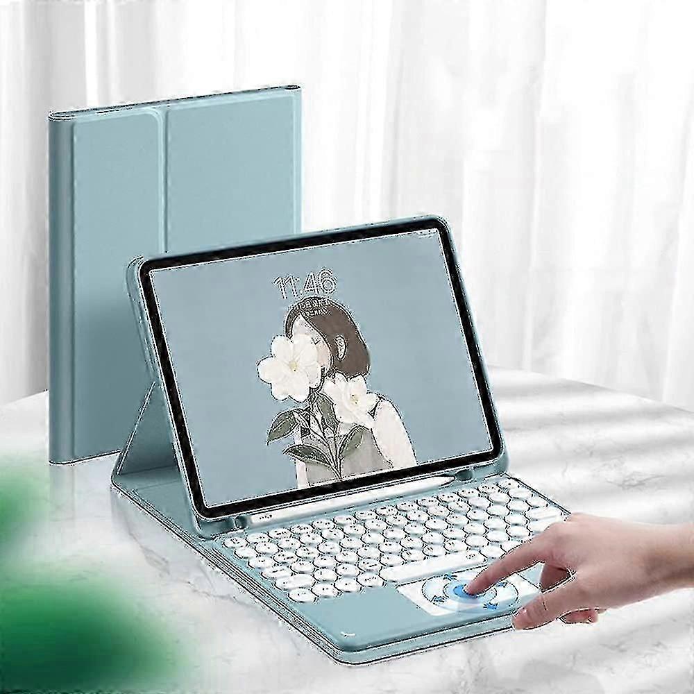 IPad Pro 12,9 polegadas Desapegível Toque Bluetooth Caixa de teclado de chave redonda