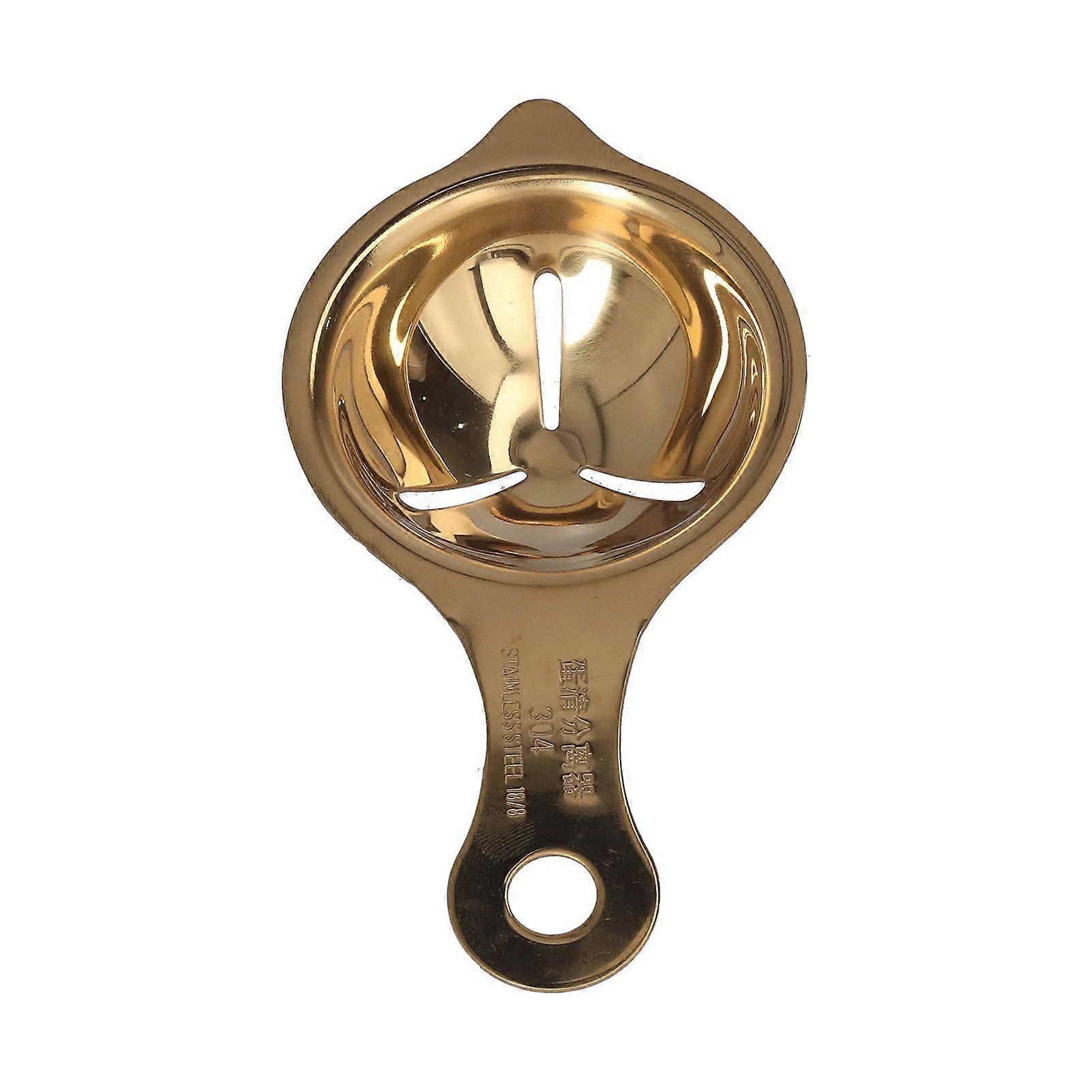 Stainless Steel Egg Separator Divider Egg White Yolk Filter Baking Tools for Kitchen UseGold